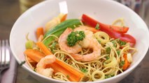 CUISINE ACTUELLE - La recette des crevettes sautées aux nouilles chinoises