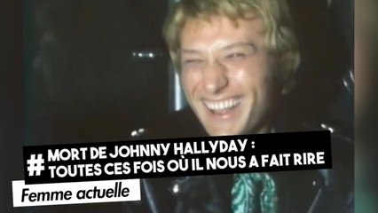 FEMME ACTUELLE - Mort de Johnny Hallyday : toutes ces fois où il nous a fait rire