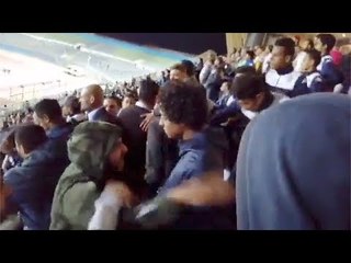 مشادات بين جمهور الزمالك وبيراميدز عقب تصدي جنش لركلة الجزاء