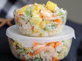 La salade de riz à l'hawaïenne