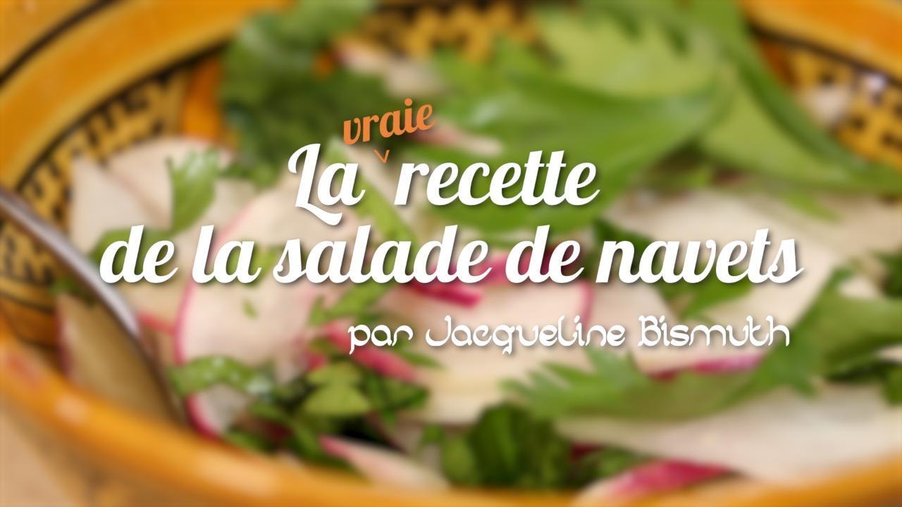 CUISINE ACTUELLE - Salade de navets traditionnelle, par Jacqueline Bismuth