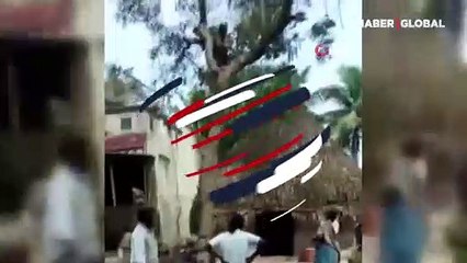 Koronavirüs aşısı olmamak için ağaca tırmandı