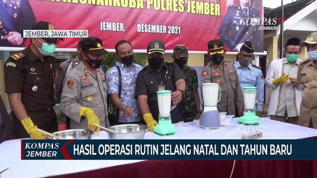 Pemusnahan Narkotika dan Minuman Keras Jelang Tahun Baru