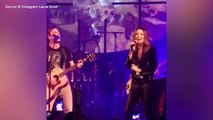 FEMME ACTUELLE - Laura Smet chante sur scène avec son frère David Hallyday