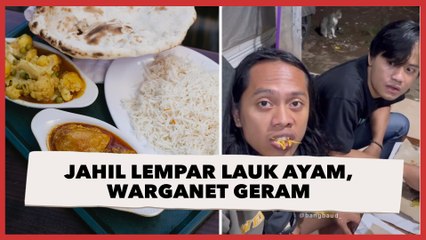 Jahil Lempar Lauk Ayam Milik Teman, Candaan Pria Ini Bikin Warganet Geram