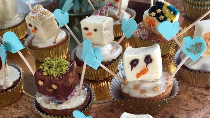 FEMME ACTUELLE - Un bonhomme de neige avec des mini moelleux et des mini guimauves