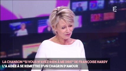 FEMME ACTUELLE - Sophie Davant consolée d'un chagrin d'amour par une chanson de Françoise Hardy