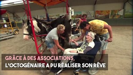 FEMME ACTUELLE - À 87 ans, elle réalise son rêve : remonter à cheval