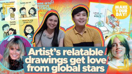 Artist's relatable drawings get love from global stars | Make Your Day