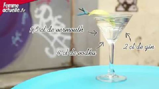 Le cocktail Vesper Martini en vidéo