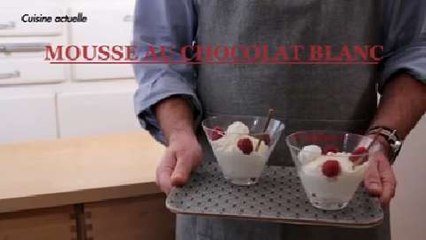 Mousse au chocolat blanc coco en vidéo