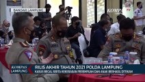 Rilis Akhir Tahun 2021 Polda Lampung