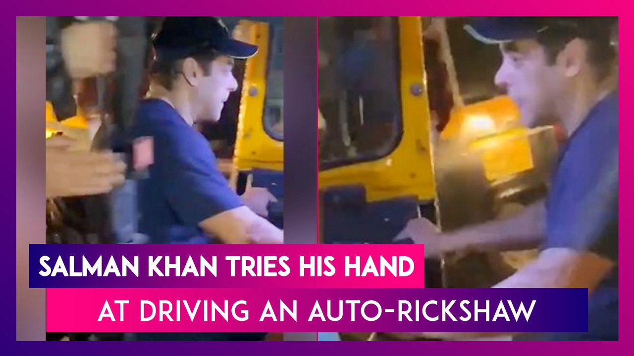 Salman Khan Tries His Hand At Driving An Auto-Rickshaw - video Dailymotion