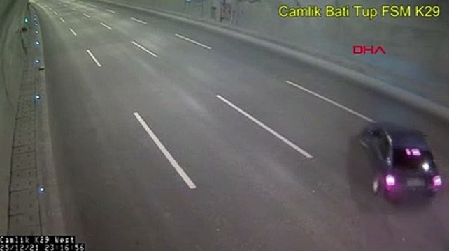 Tünelde drift yapan sürücünün ehliyeti daimi olarak iptal edildi