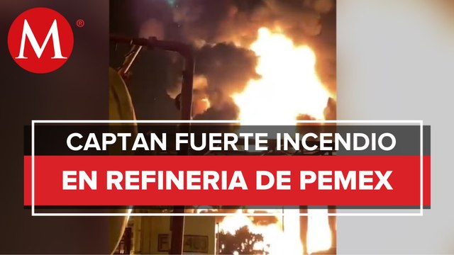 Incendio en refinería de Pemex en Minatitlán moviliza a autoridades; no hay reporte de heridos