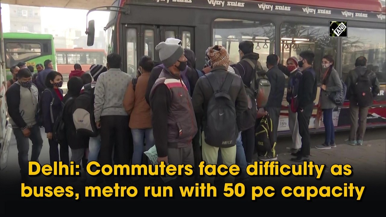 Delhi: Commuters face difficulty as buses, metr...