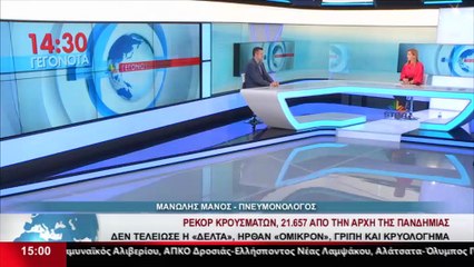 Μ. Μάνος-πνευμονολόγος: Δεν τελειώσαμε με την "ΔΕΛΤΑ" και ήρθαν, "ΟΜΙΚΡΟΝ", Γρίπη και Κρυολόγημα. Πως θα τα ξεχωρίσουμε