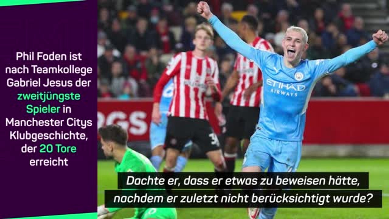 Guardiola: 'Foden muss mir gar nichts beweisen'