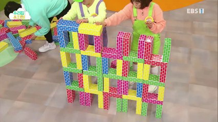 생방송 우리집 유치원 - 종이 벽돌 블록으로 무엇을 만들까?_#002