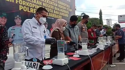 Polres Banjarbaru Musnahkan Miras dan Narkoba Tangkapan 2021, Ini Jumlahnya