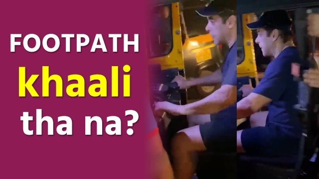 Salman Khan drives an auto-rickshaw on a busy street, gets trolled