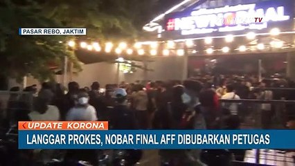 Petugas Bubarkan Acara Nobar Final Piala AFF di Sebuah Cafe