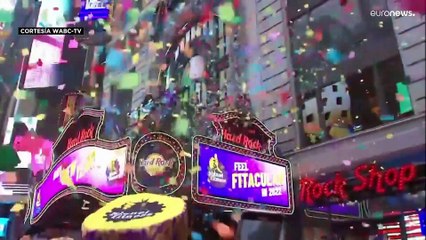 Todo listo en Times Square para dar la bienvenida al 2022