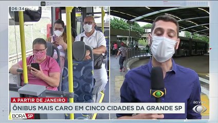 Cinco cidades da Grande São Paulo vão aumentar a tarifa de ônibus a partir de janeiro.