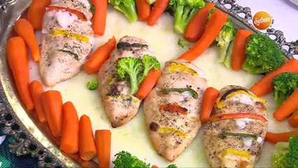 صدور دجاج بالفلفل الالوان | غادة التلي