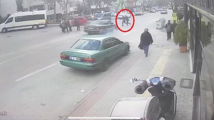 Bursa’da dehşet anları kamerada