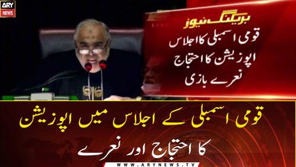 Opposition protests and chants in the National Assembly