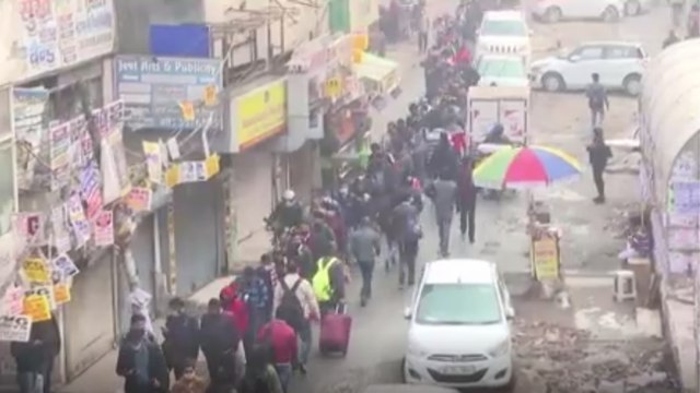 Long queues at metro stations in Delhi after Covid-19 curbs