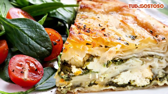Deliciosa torta de espinafre e ricota