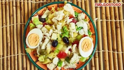 Salada fácil de bacalhau