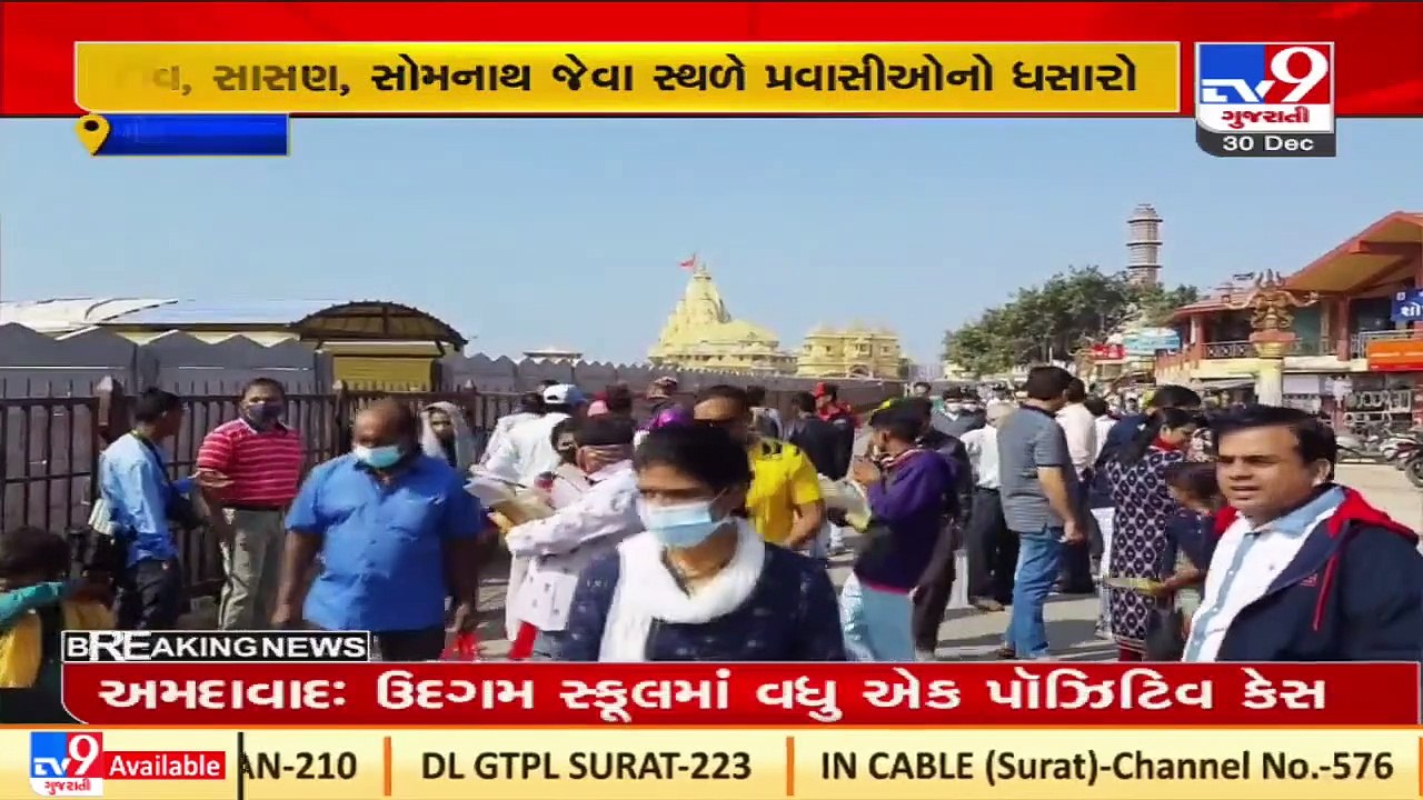 Hotels, guesthouse houseful as tourists visit Gir-Somnath to spend winter vacations_ TV9News