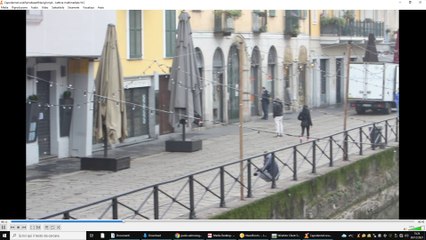 Milano, Navigli semideserti alla vigilia di Capodanno