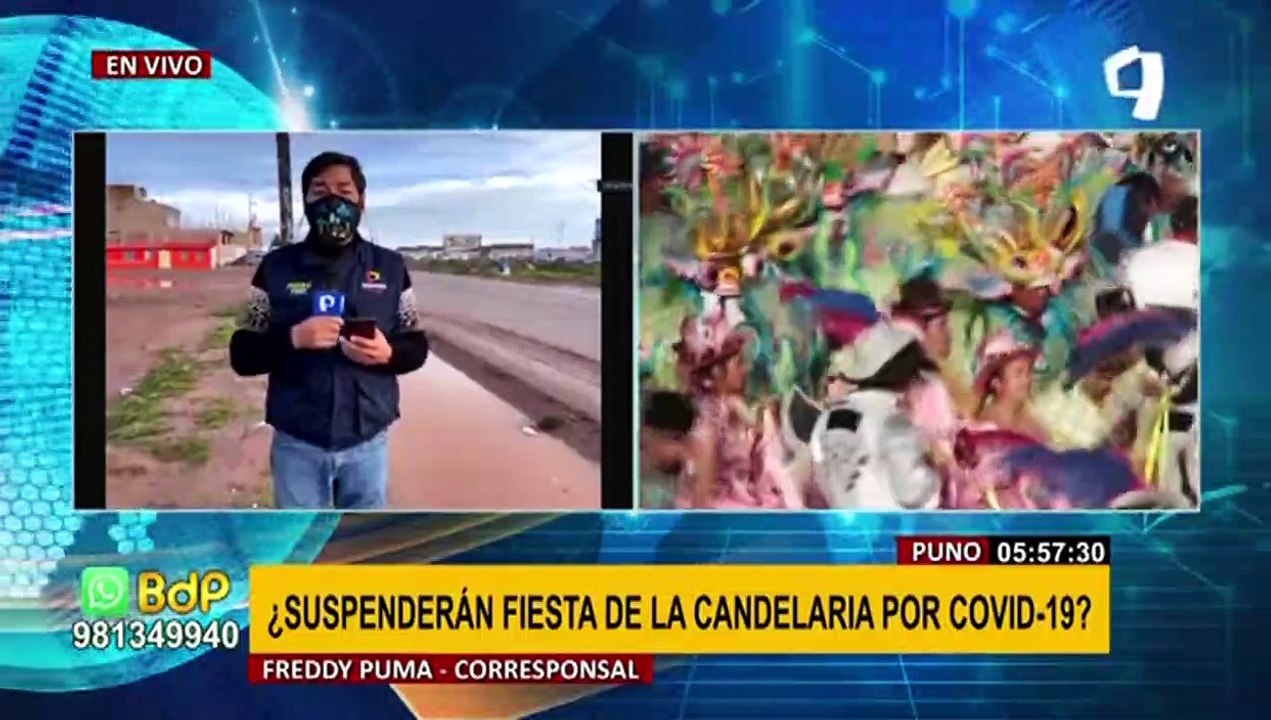 ¿Suspenderán la fiesta de la Virgen de la Candelaria en Puno?