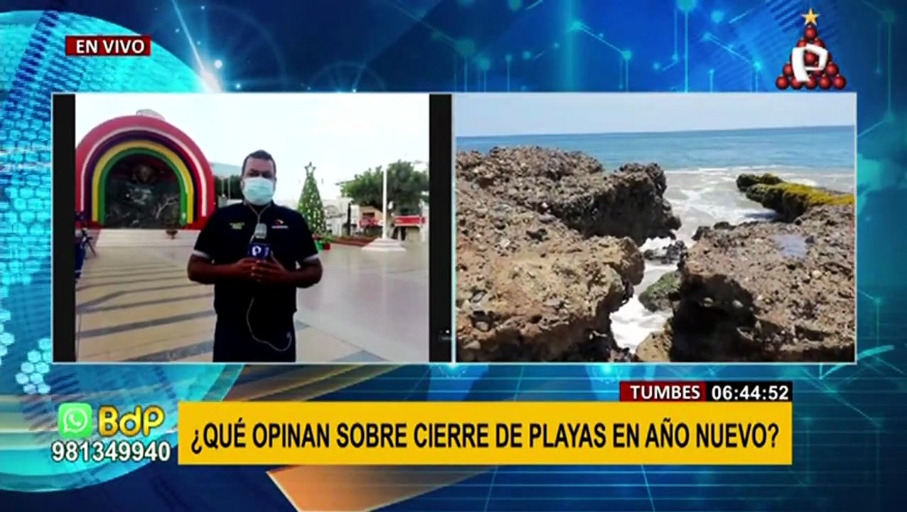Tumbes: prohíben fiestas de fin de año en balnearios, mientras aforo de hoteles llega al 90%