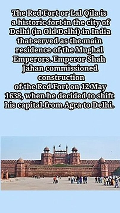 Fact about The Red Fort