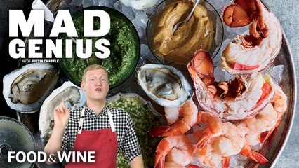 Justin Chapple Makes Shellfish Platter with Three Sauces | Mad Genius