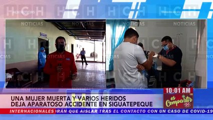 ¡Fémina pierde la vida tras aparatoso accidente en Siguatepeque!