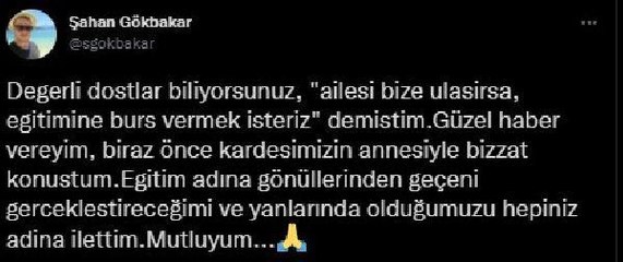ÖĞRETMENİN DAYAK ATTIĞI ÖĞRENCİYE ŞAHAN GÖKBAKAR SAHİP ÇIKTI