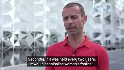 Biennial World Cup would ‘cannibalise’ women’s game - Ceferin