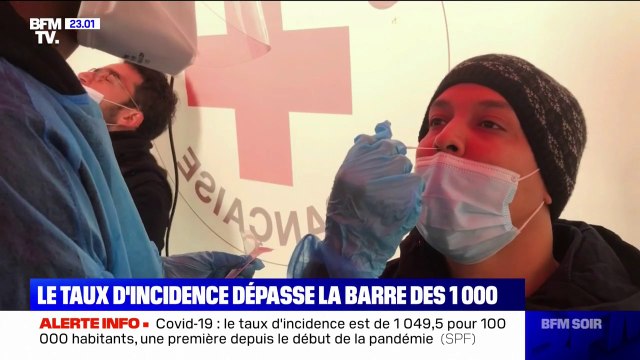 Covid-19: le taux d'incidence dépasse la barre des 1000 cas pour 100.000 habitants au niveau national