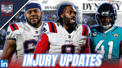 Patriots News: Pats & Jaguars Both Hobbled Heading into Sunday