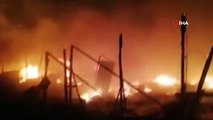 Son dakika! Lübnan'da mülteci kampında yangın