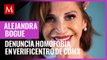 Alejandra Bogue denuncia homofobia en Verificentro de CdMx; Claudia Sheinbaum responde