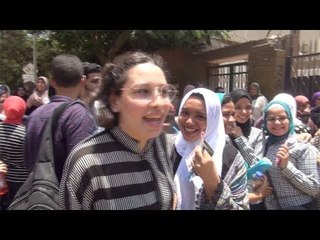 فرحة الطلاب بعد امتحان الجغرافيا فاكهة الثانوية العامة