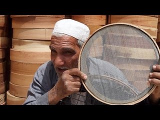 عم عربي صاحب ورشة تصنيع المنخل: الشغلانة دي مبروكة من أيام الفراعنة