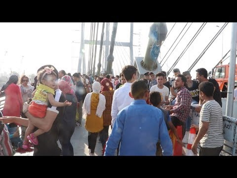إقبال كثيف على محور روض الفرج ثالث أيام العيد